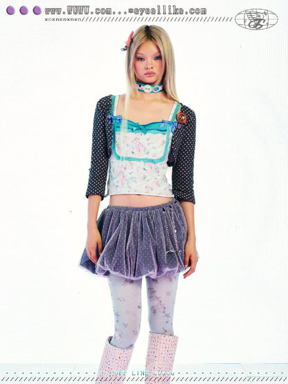 Metal Swing Mesh Gauze Skirt Pants【s0000017541】
