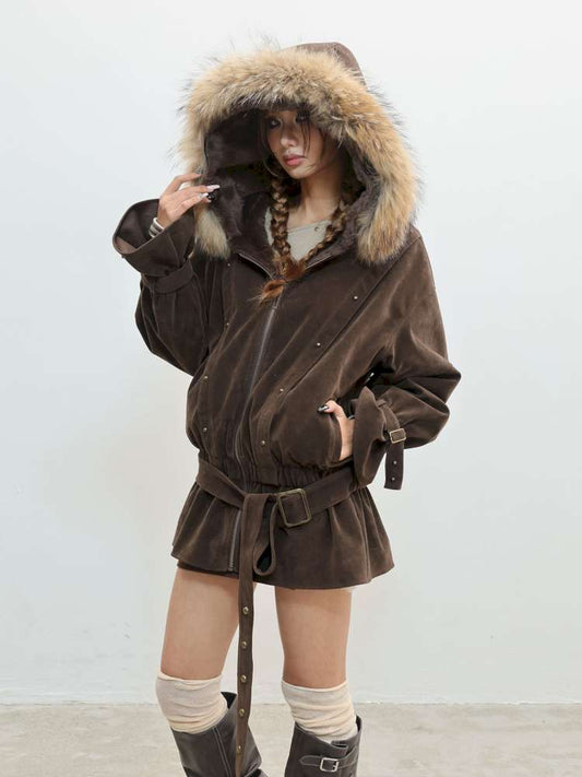 French Velvet Rabbit Fur Jacket【s0000014835】