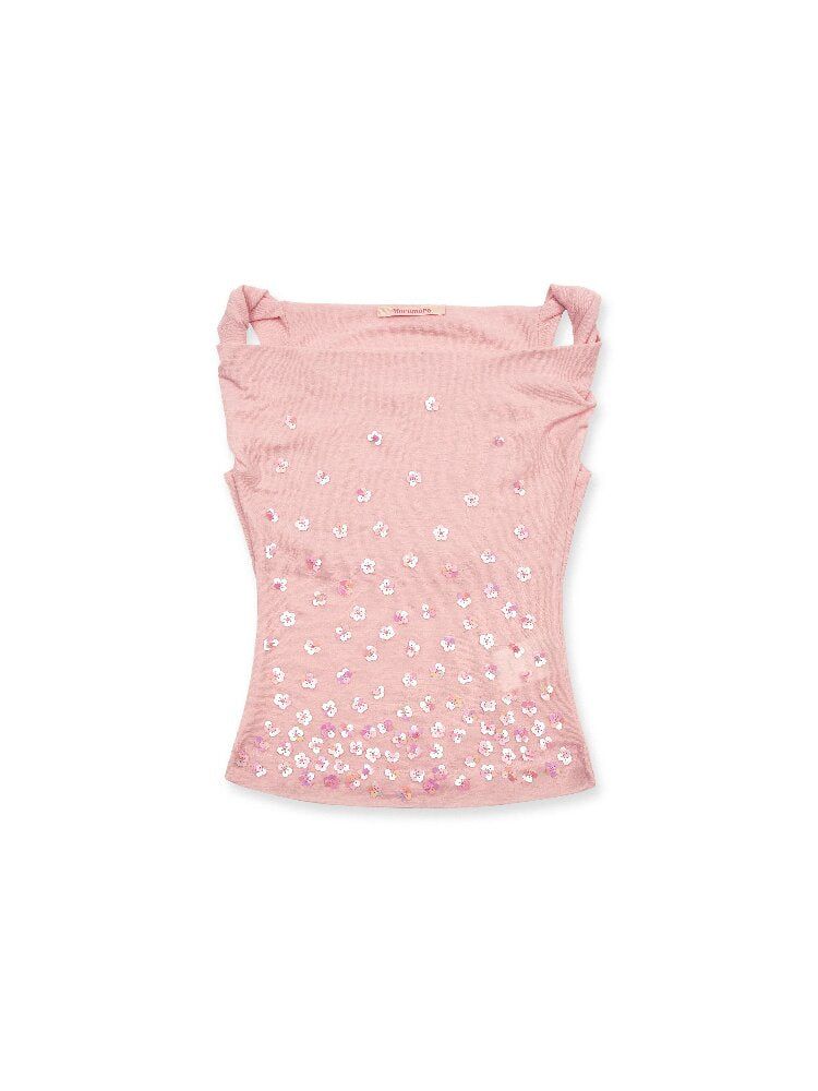 Wool Studded Beaded Vest Suspender【s0000016426】