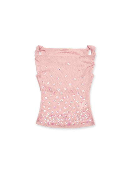Wool Studded Beaded Vest Suspender【s0000016426】