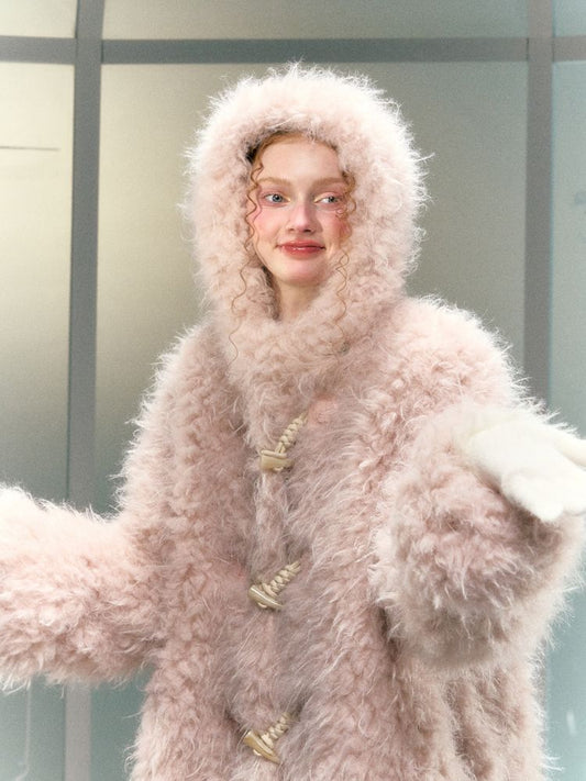 Loose Faux Fur Cotton Jacket Coat【s0000006032】