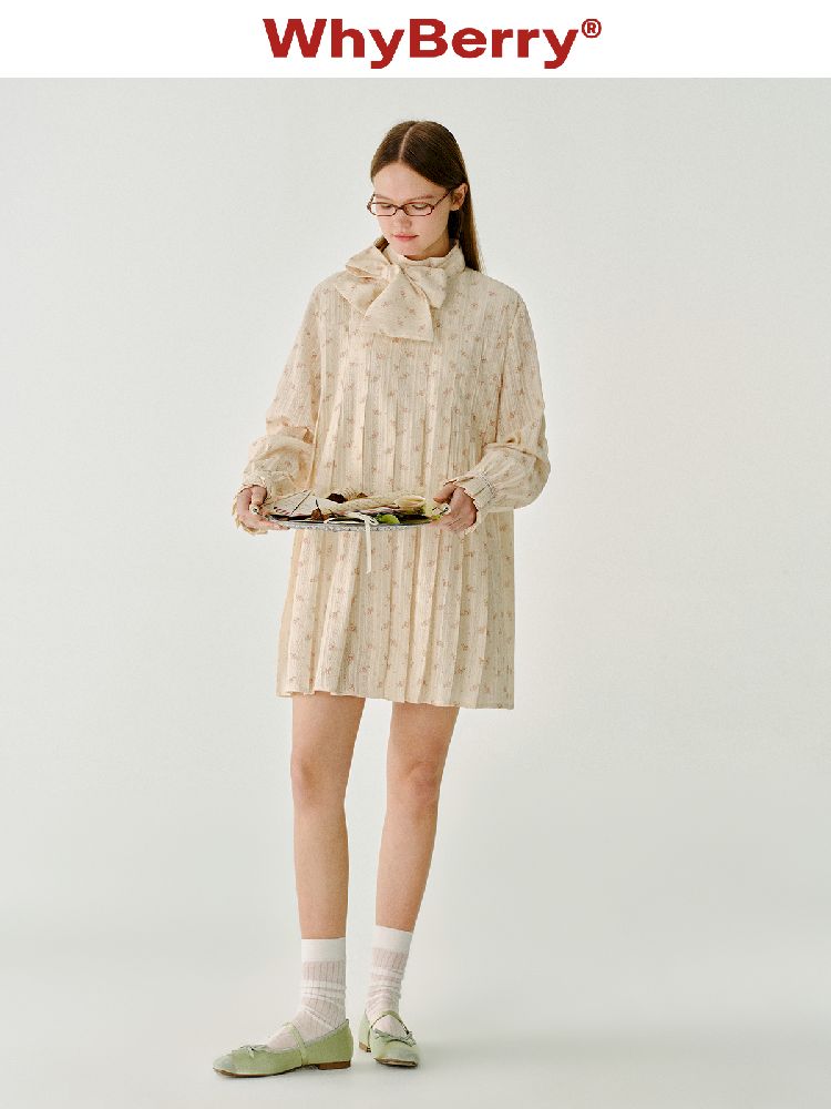 Floral Long Sleeve Dress【s0000011970】