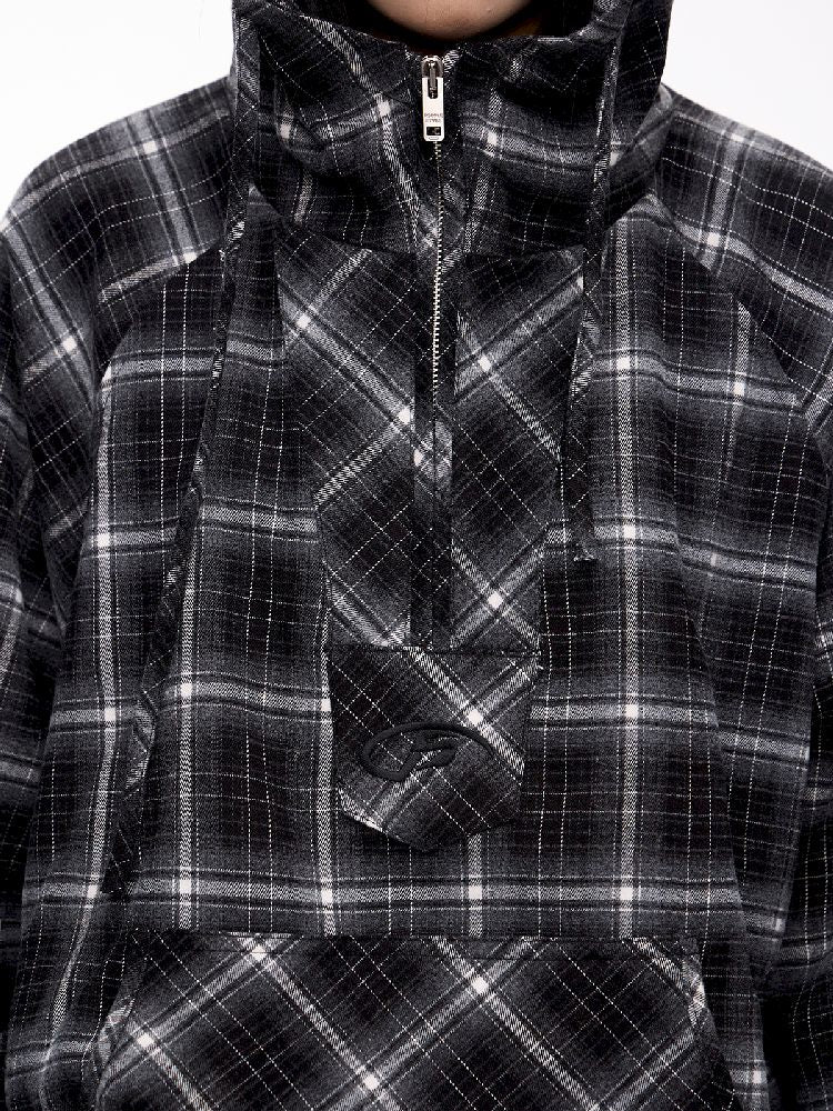 Drawstring Half Zip Hooded Sweatshirt【s0000011358】