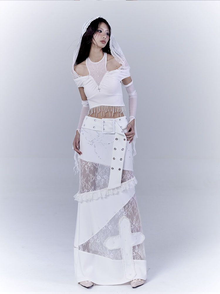 Low waist thin straight long skirt【s0000012381】