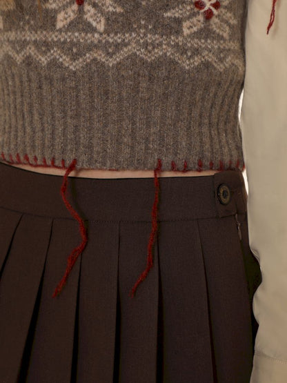 Snowflakev-Neck 니트 언더 셔츠 [S0000006009]