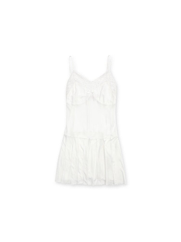 Embroidered Lace Strap Dress【s0000017446】