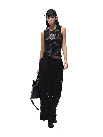 Butterfly Spider Web Iron On Vest【s0000012584】