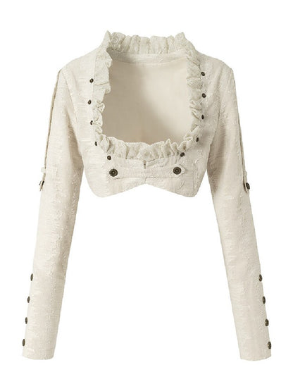 Baroque Napoleon Leather Jacket【s0000017992】