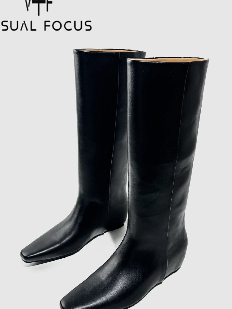 Retro Square Toe Knight Boots【s0000015722】