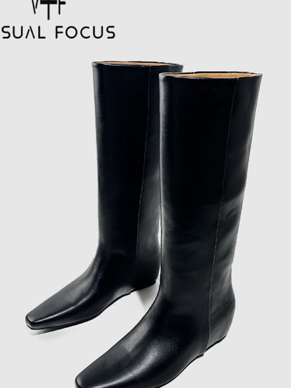 Retro Square Toe Knight Boots【s0000015722】