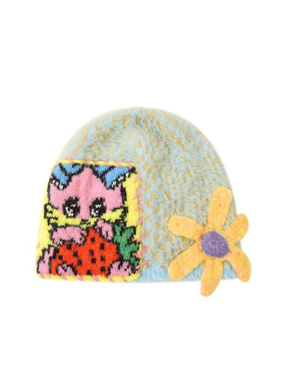 Rabbit Flower Knit Beanie【s0000014506】