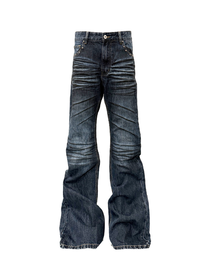Handmade Bead Curved Knife Jeans【s0000018298】