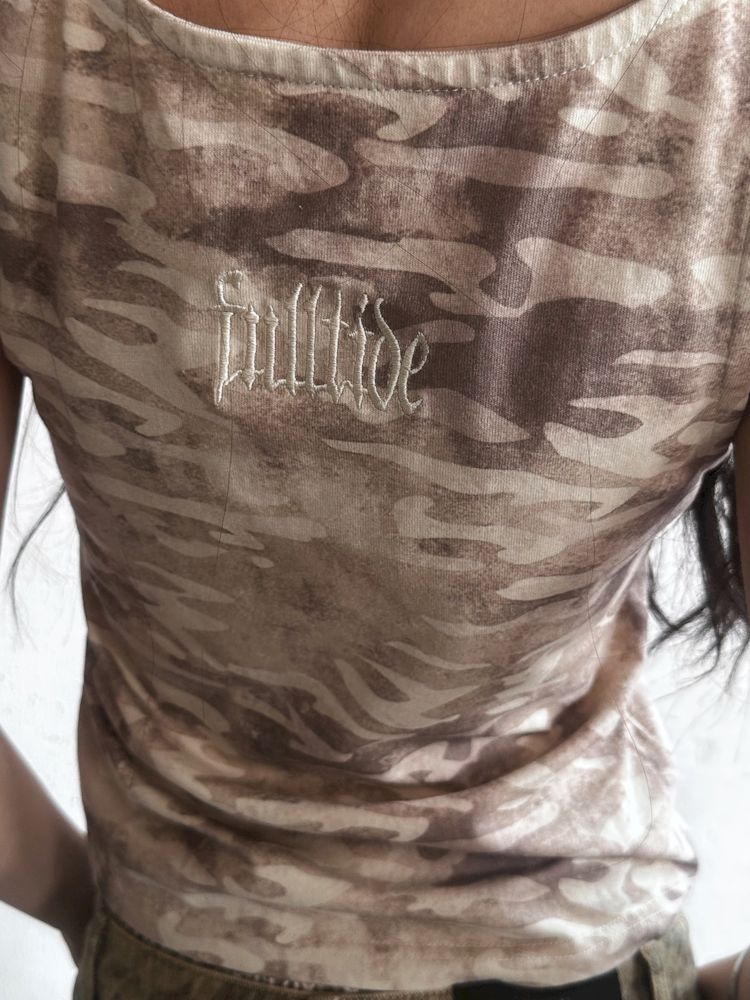 V-Neck Sports Camouflage Embroidered Vest T-Shirt【s0000008501】