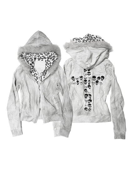 Spotted Fake Two Piece Sweatshirt【s0000013716】