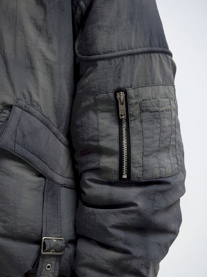 Airplane Button Short Cotton Jacket【s0000011347】