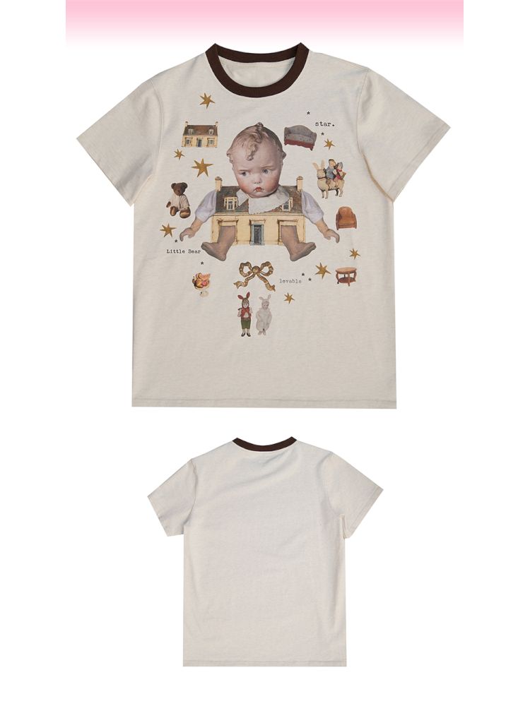 Loose-fitting short-sleeved T-shirt【s0000012763】