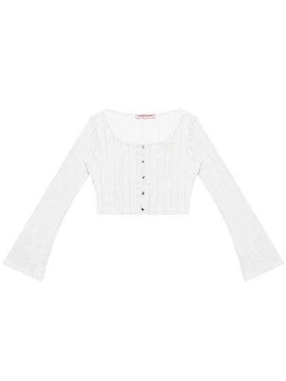 Short White Hollow Thin Jacket【s0000011679】