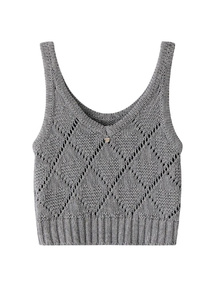 Wool Knit Vest【s0000011987】