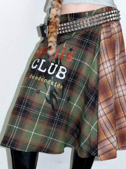 Vintage layered butt curtain skirt【s0000014378】