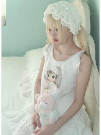 Rhinestone Camisole Tank Top【s0000012675】