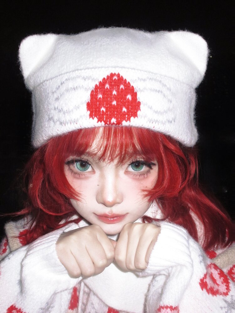 Strawberry Cake Folded Cold Hat【s0000015554】