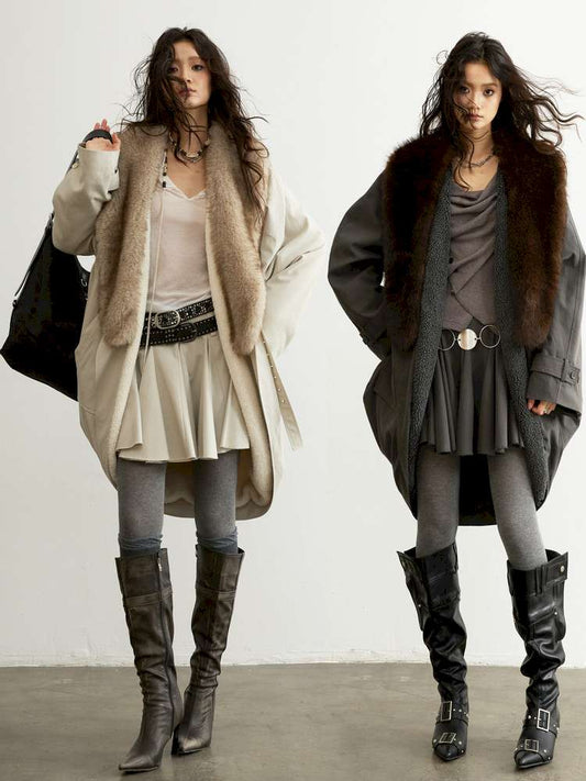 Detachable Fur Shell Long Jacket【s0000015194】