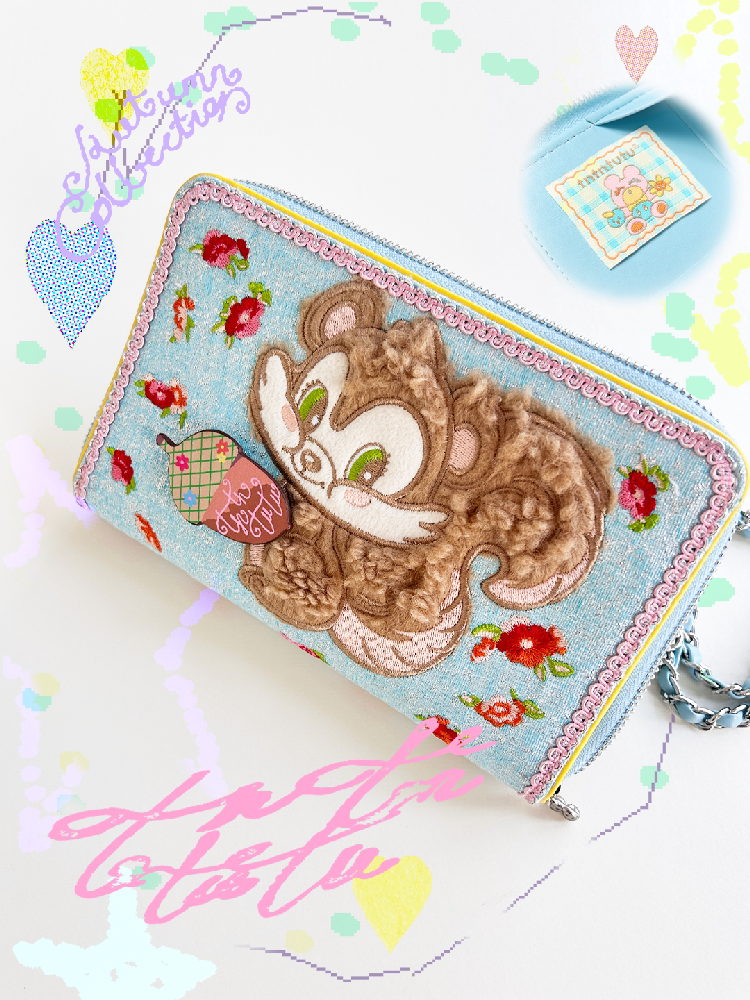 Plush Pine Cone Floral Crossbody Bag【s0000018374】