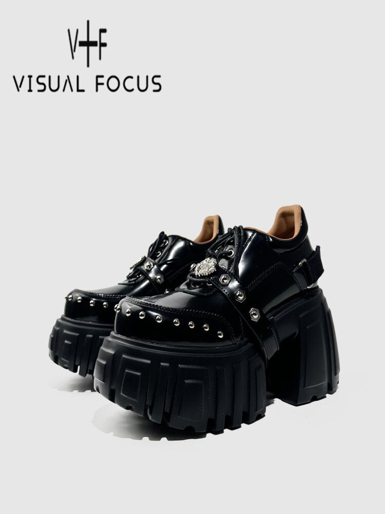 Studded Y2K Muffin Platform Shoes【s0000015714】