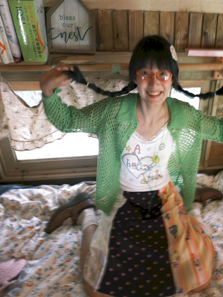 Colorful printed lace trim tank top【s0000012772】