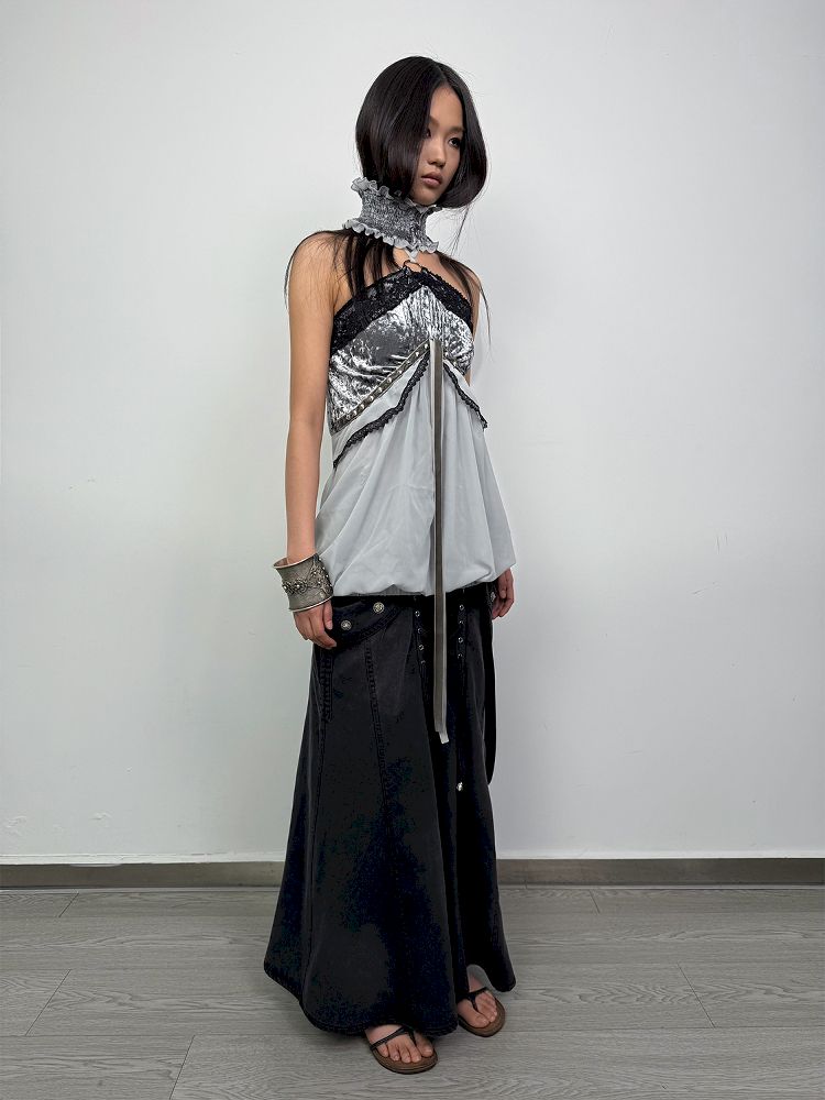 Vacation Halter Plunge Top【s0000012208】