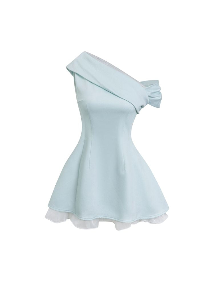 One Shoulder Slash Dress【s0000013244】