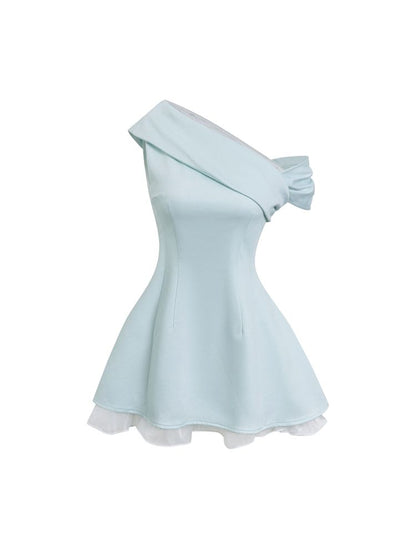 One Shoulder Slash Dress【s0000013244】