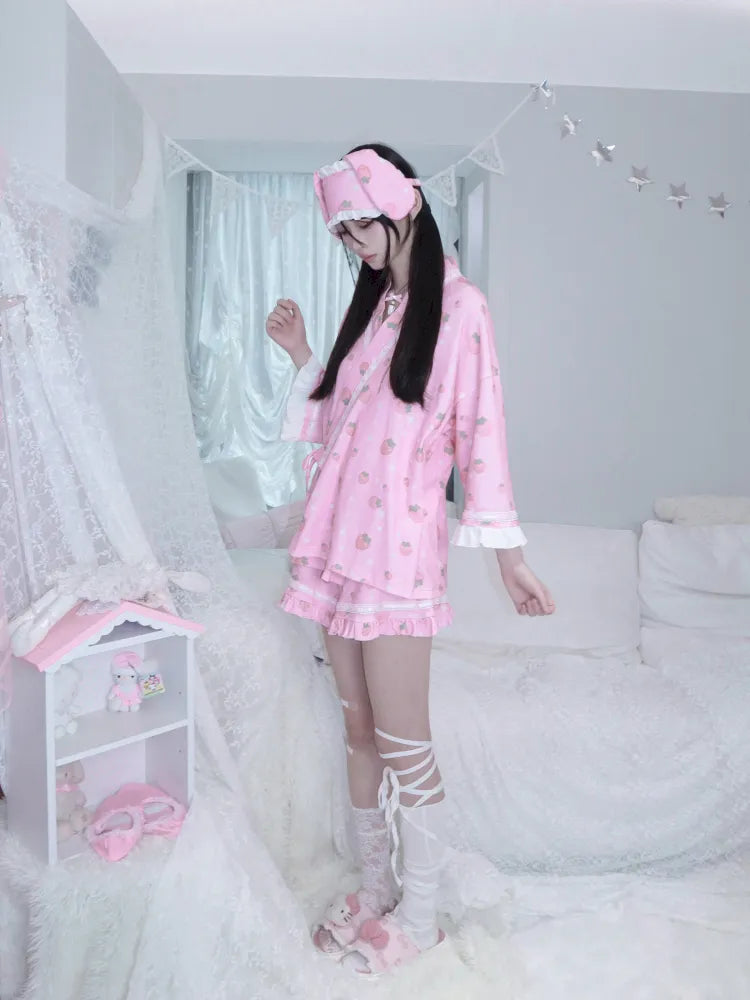 Strawberry Star Pajama Set【s0000013969】