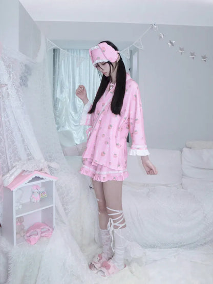 Strawberry Star Pajama Set【s0000013969】