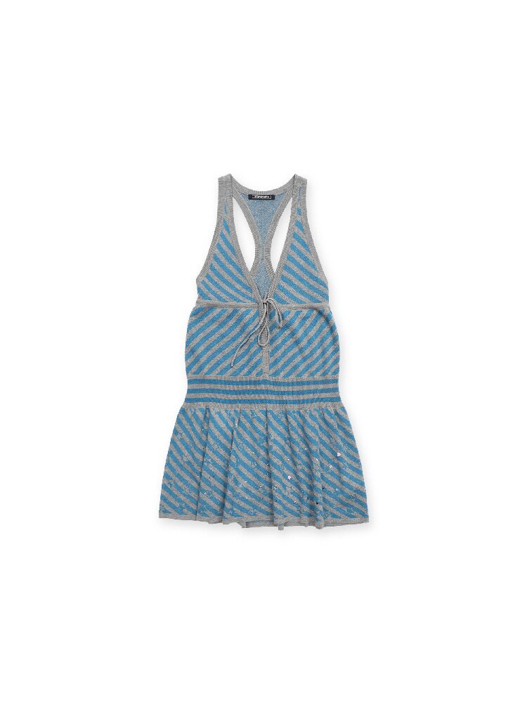 Rhinestone Star Striped Dress【s0000017416】