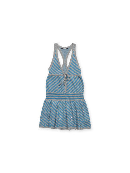 Rhinestone Star Striped Dress【s0000017416】