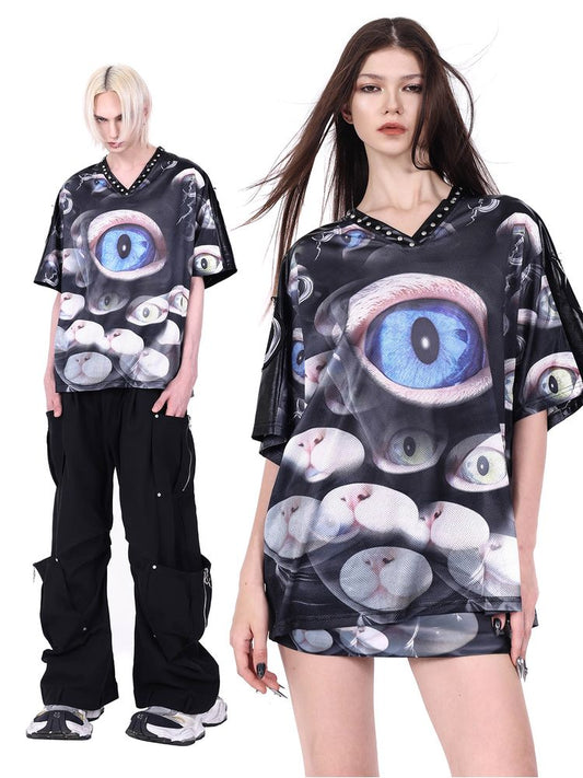 V-Neck Patc Fork Oose Short Seegee [S0000009396]