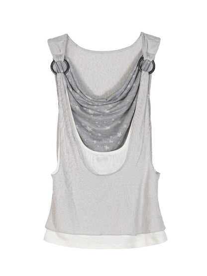 Original Irregular Sleeveless Vest Top【s0000016882】