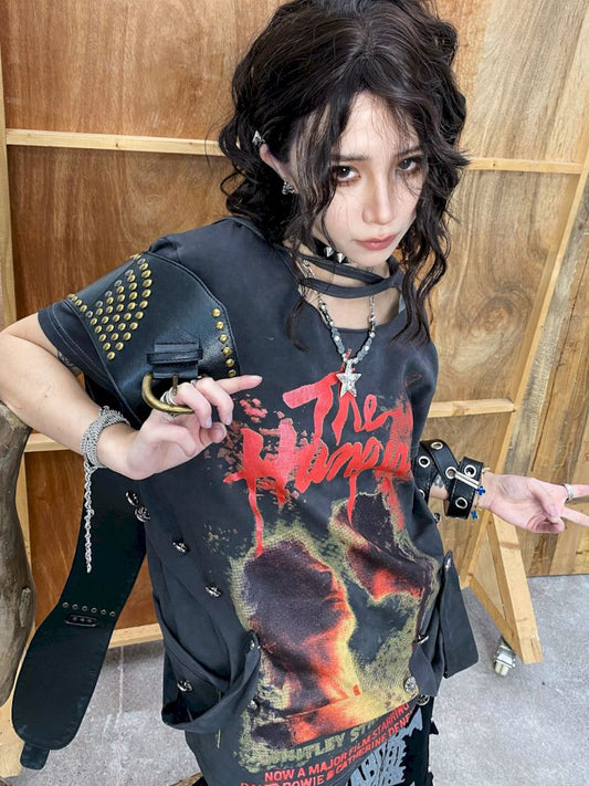 Waistband Punk Short Sleeve【s0000009289】