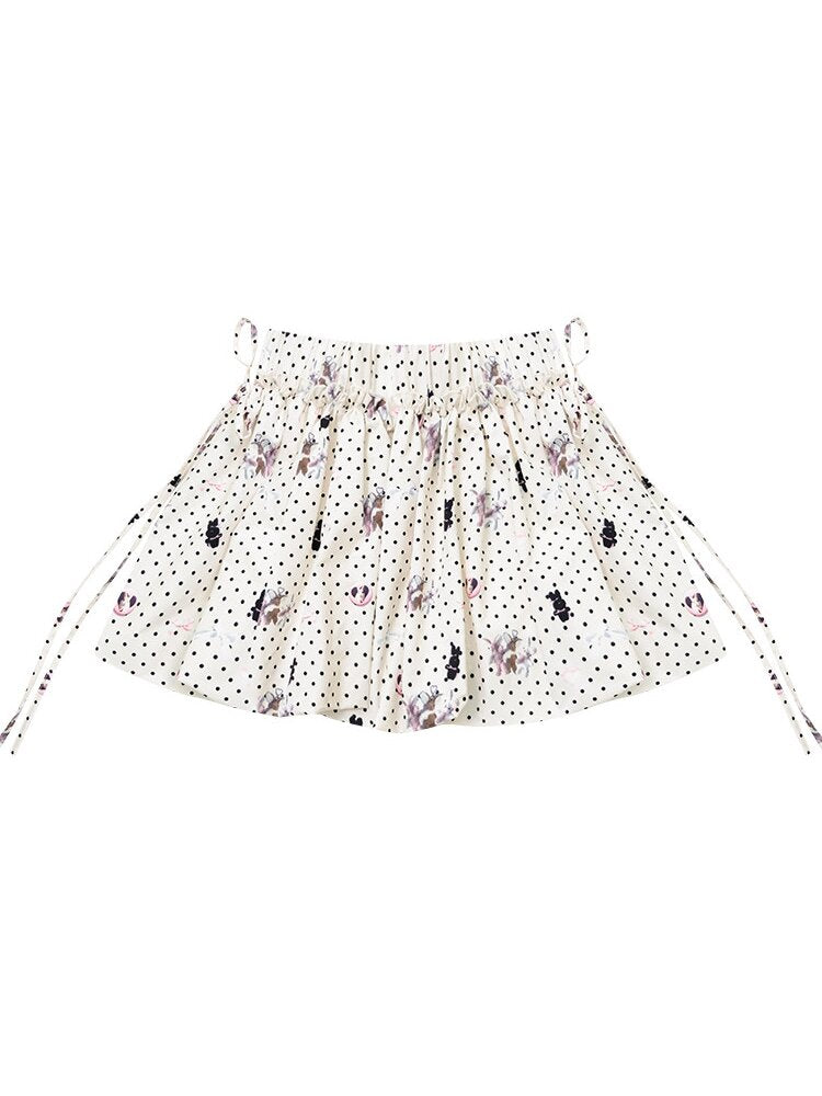 Rabbit Polka Dot Bud Pocket Skirt【s0000016624】