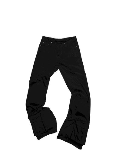 Washed Canvas Retro Flared Pants【s0000011574】