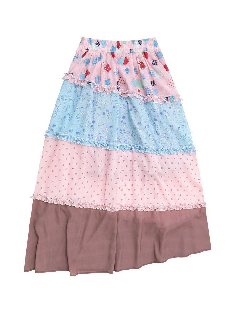 Pastoral Poem Floral Long Skirt【s0000017261】