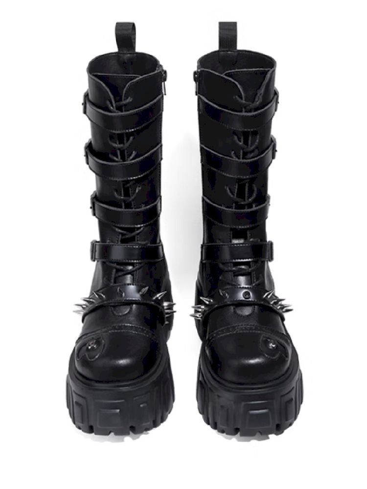 Cyberpunk Style Thigh High Boots【s0000011711】