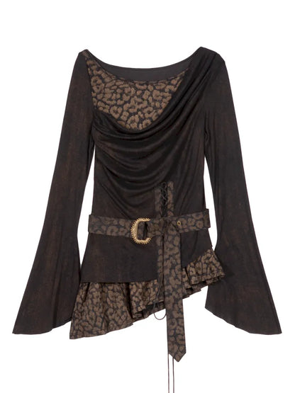 Fake Two-Piece Crew Neck Knit Blouse【s0000014129】