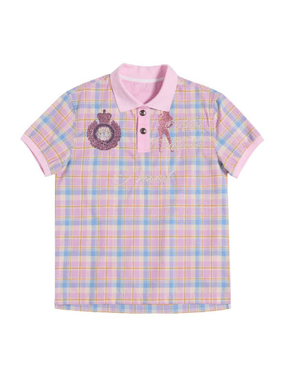 Dance Floor Climax Plaid T-Shirt【s0000016962】