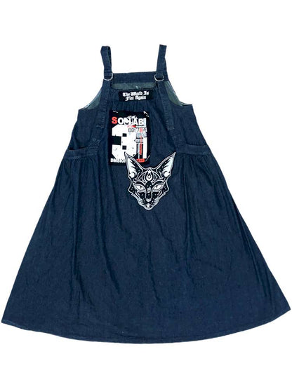 Vintage Loose Denim Maxi Skirt【s0000014624】