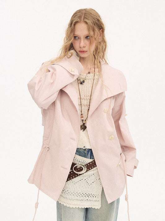 Double Drawstring Trench Coat【s0000015902】
