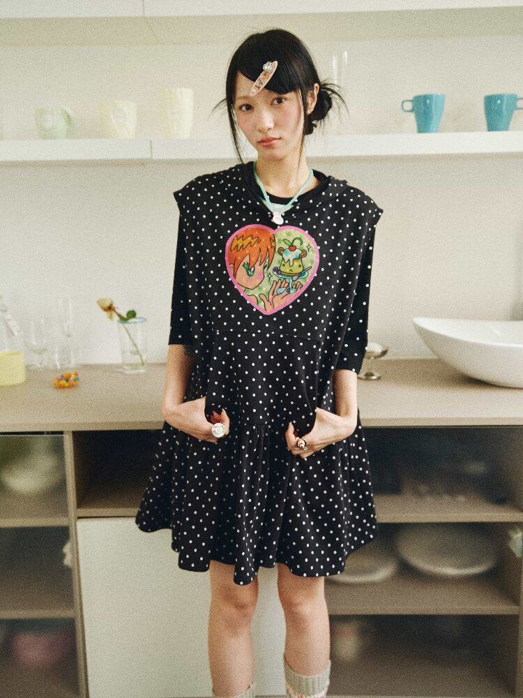 Bird's Bird Observation Pudding Sweatshirt Dress【s0000018692】
