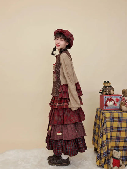 Ruffled puffy adorable tiered skirt【s0000014174】