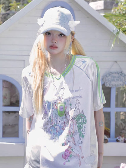 Patchwork Short Sleeve Jersey【s0000012196】